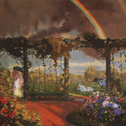 Пейзаж с радугой 1915