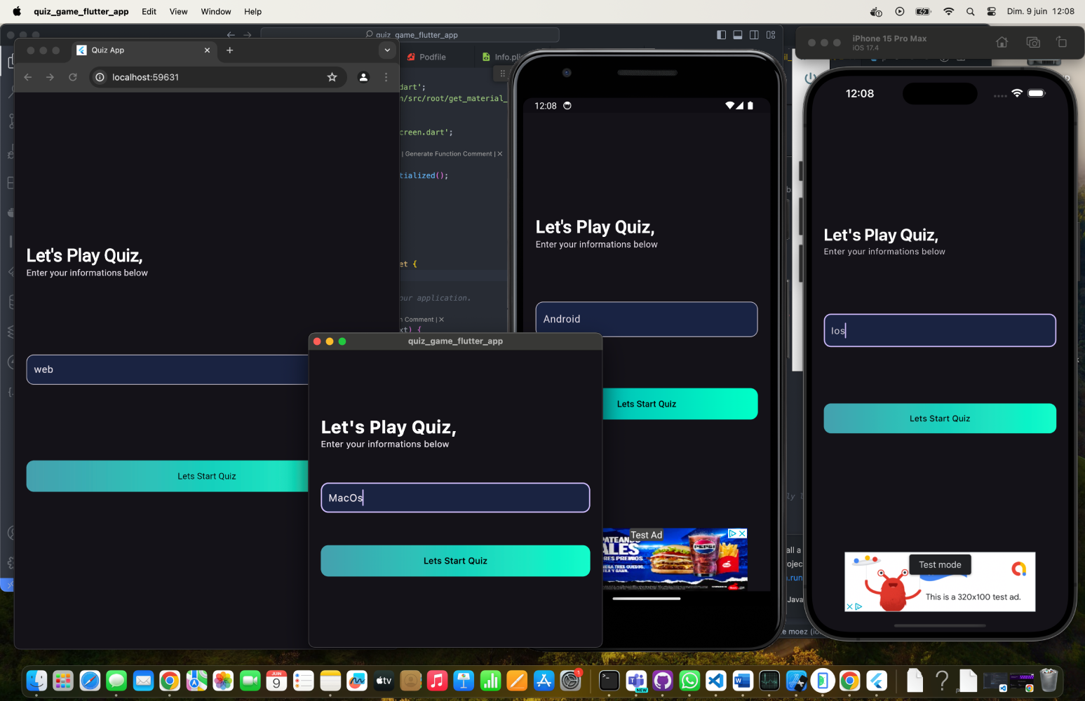 Quiz Game - Flutter App