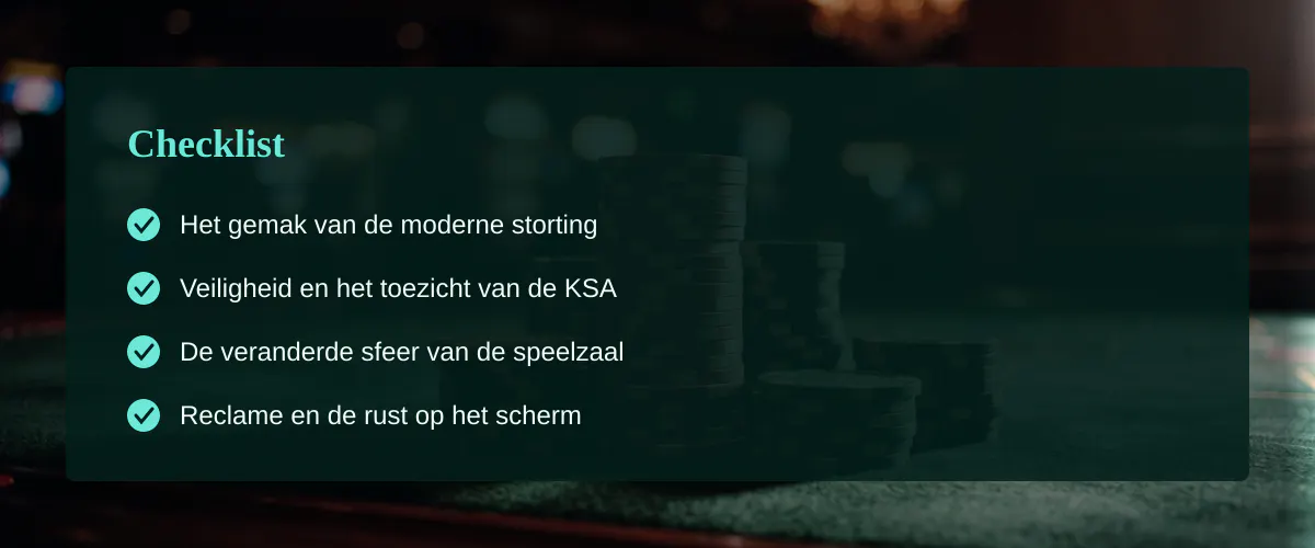 Digitale rollen en het verlangen naar rinkelende guldens — Checklist