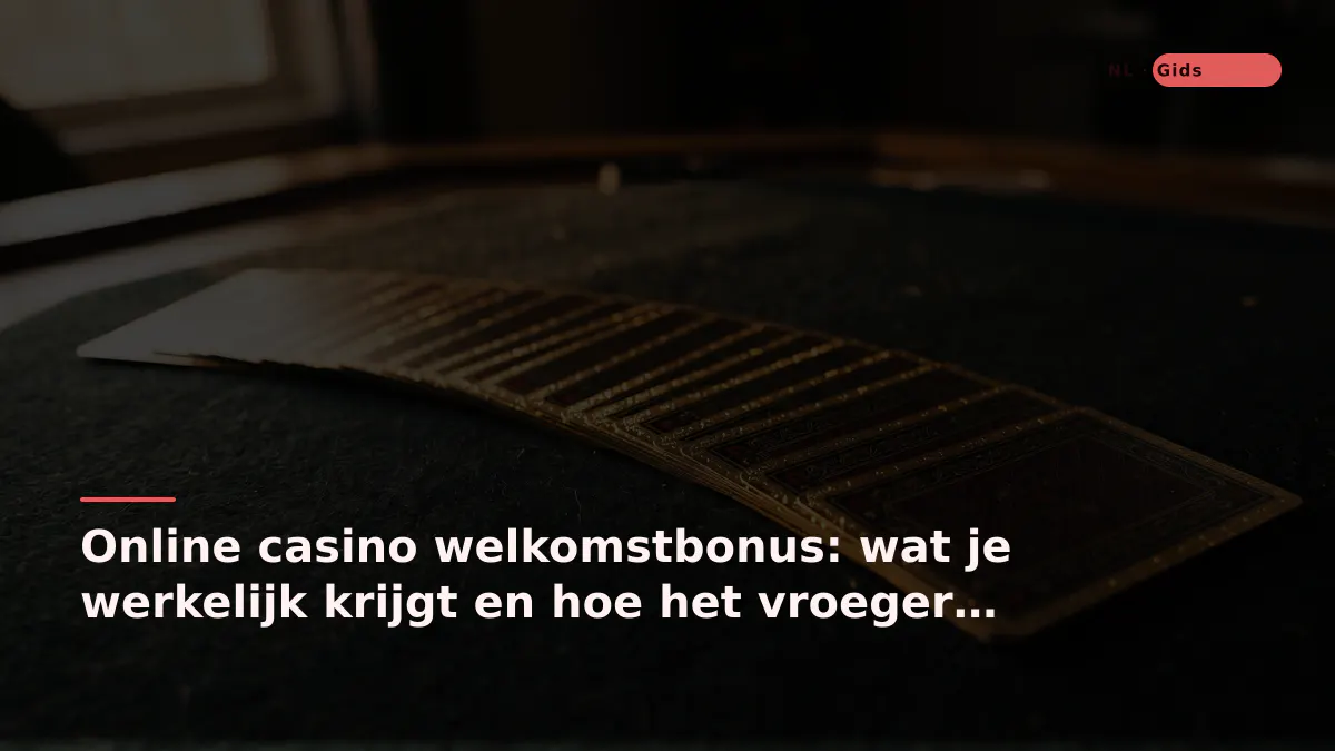 Online casino welkomstbonus: wat je werkelijk krijgt en hoe het vroeger anders werkte