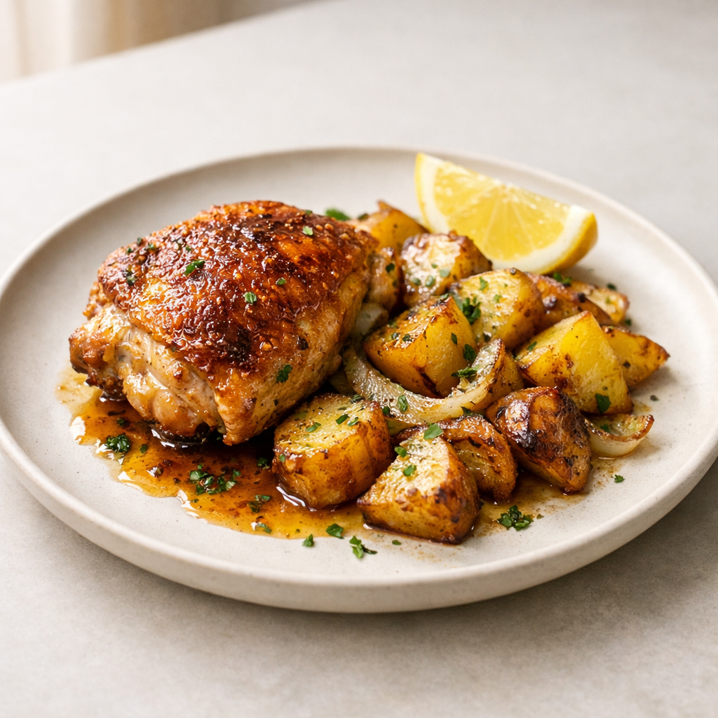 one pan chicken thighs with potatoes tips and variations