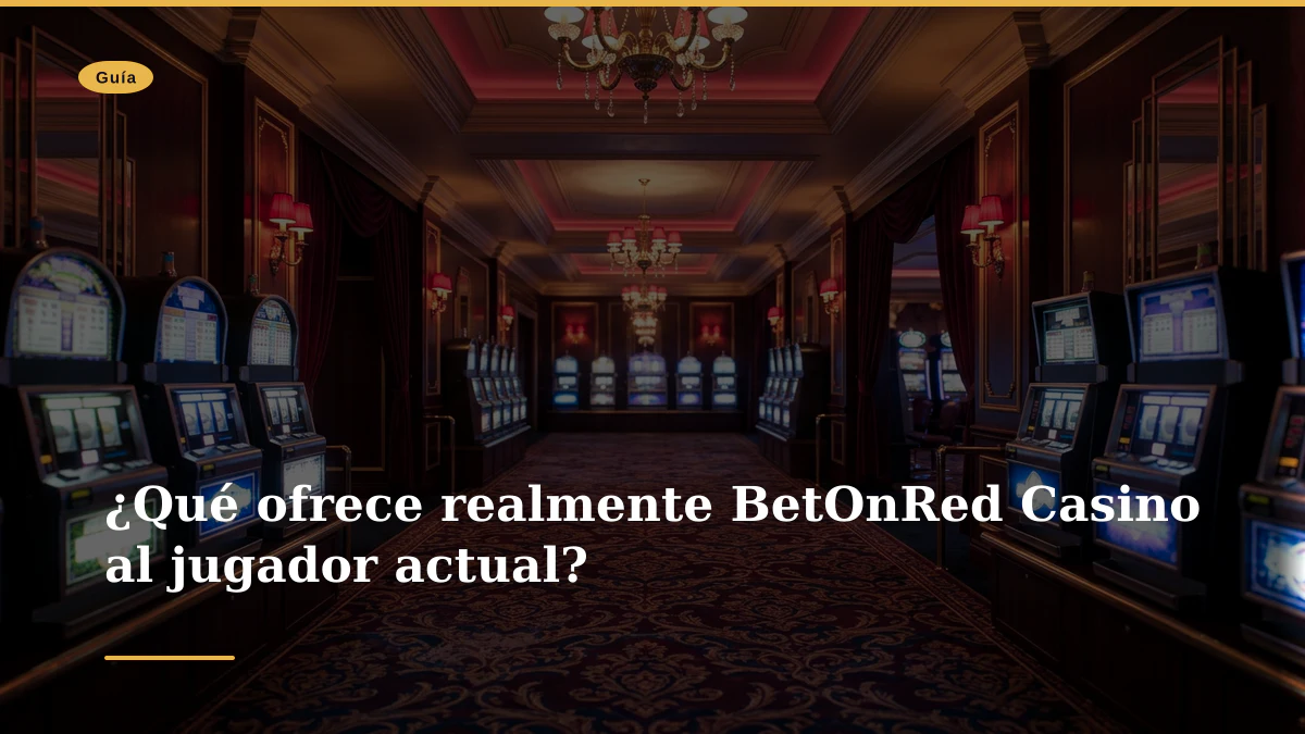 ¿Qué ofrece realmente BetOnRed Casino al jugador actual?