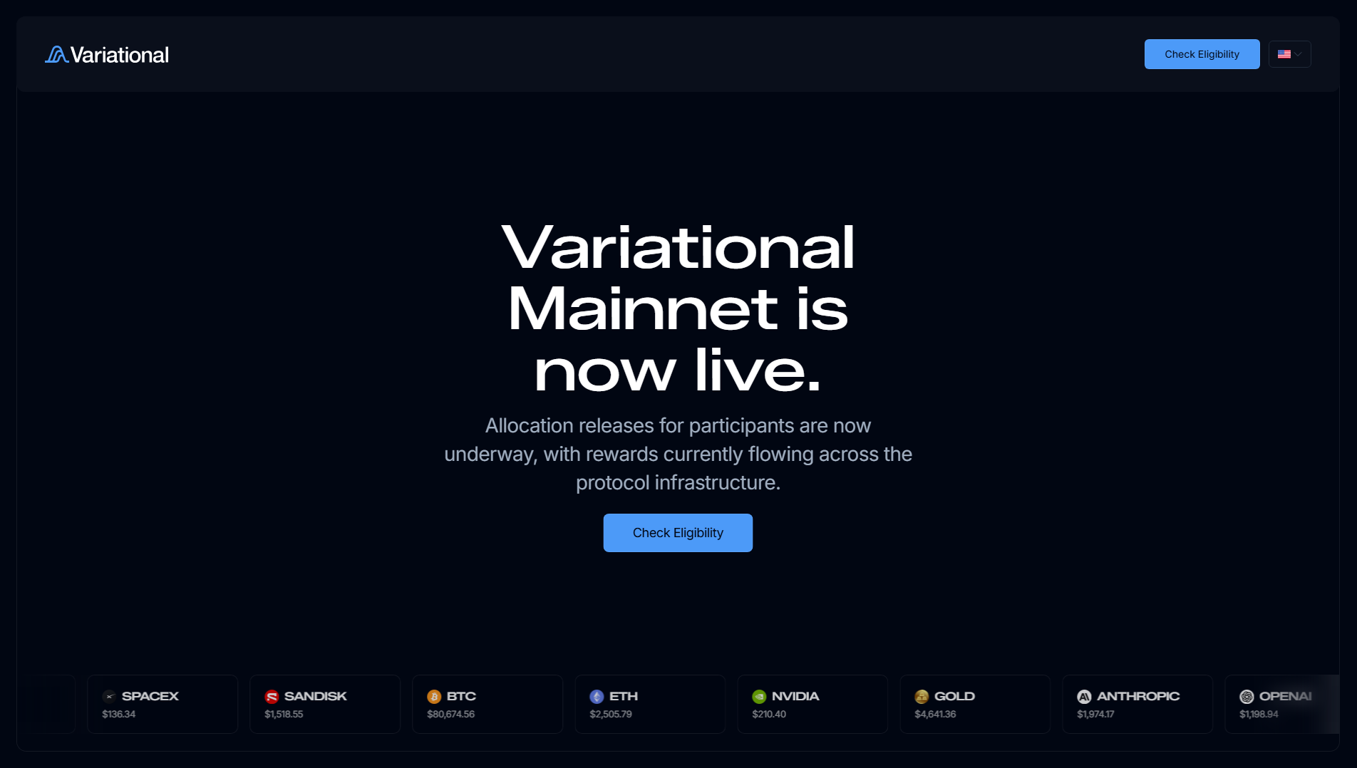 Stored capture of mainnetvariational.info