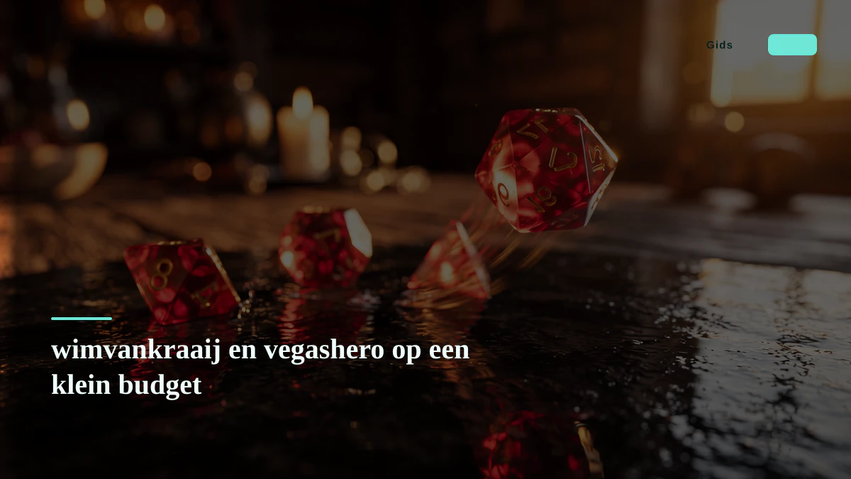 wimvankraaij en vegashero op een klein budget