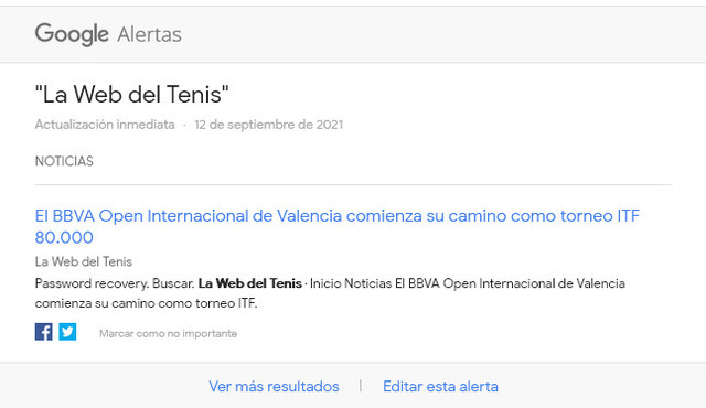 Error Google Alerts