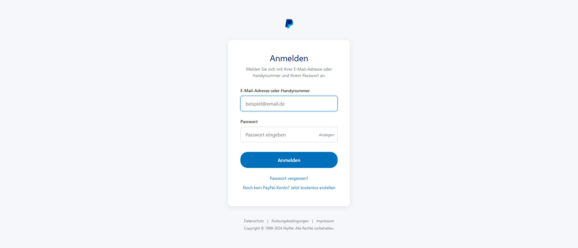 Screenshot of paylink-paypal.com