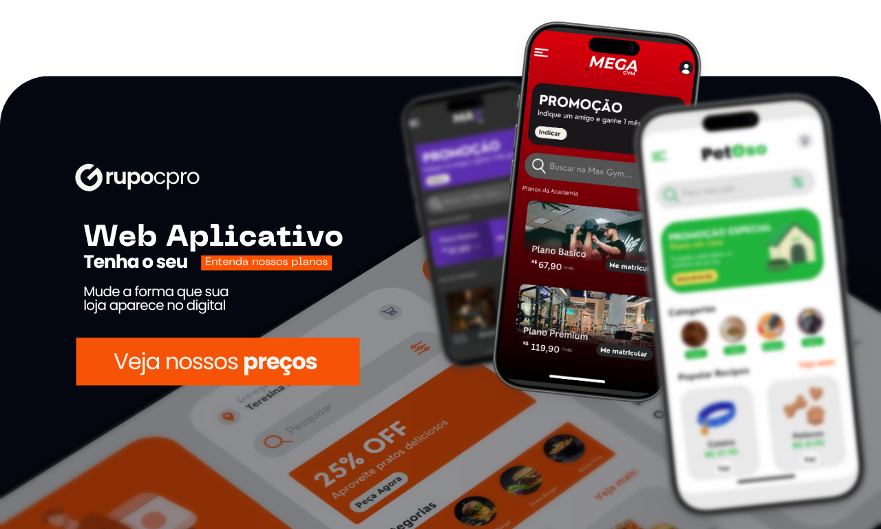 Planos Web App Grupo CPro