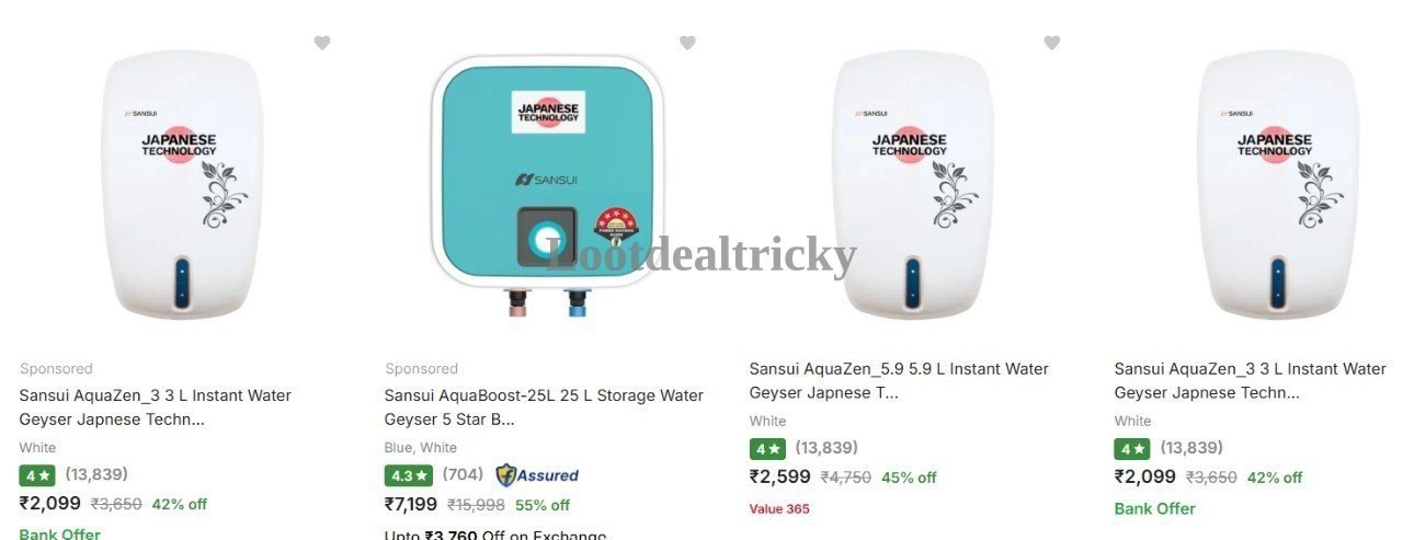 Water Geyser Starts | Top Unbeatable Deal