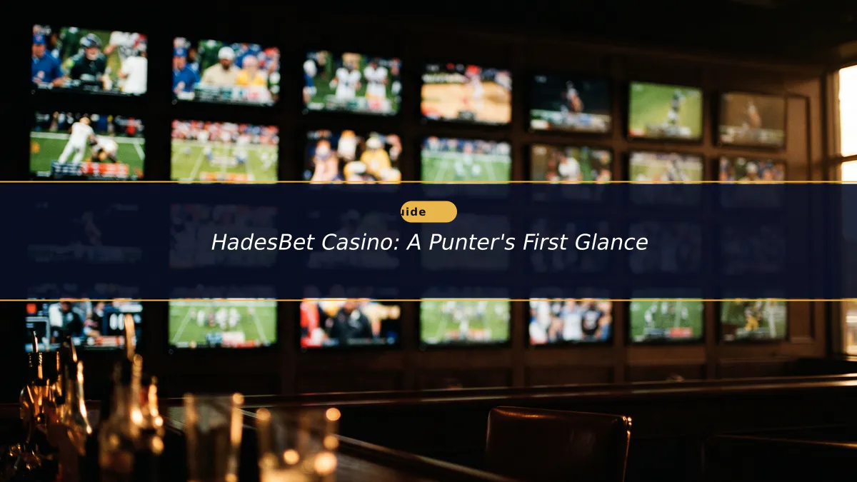 HadesBet Casino: A Punter's First Glance