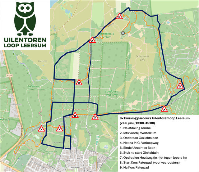 2026 Uilentorenloop route