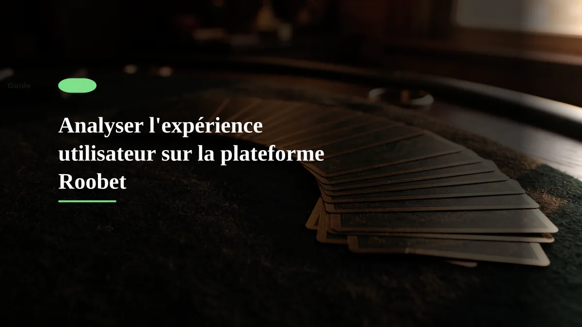 Analyser l'expérience utilisateur sur la plateforme Roobet