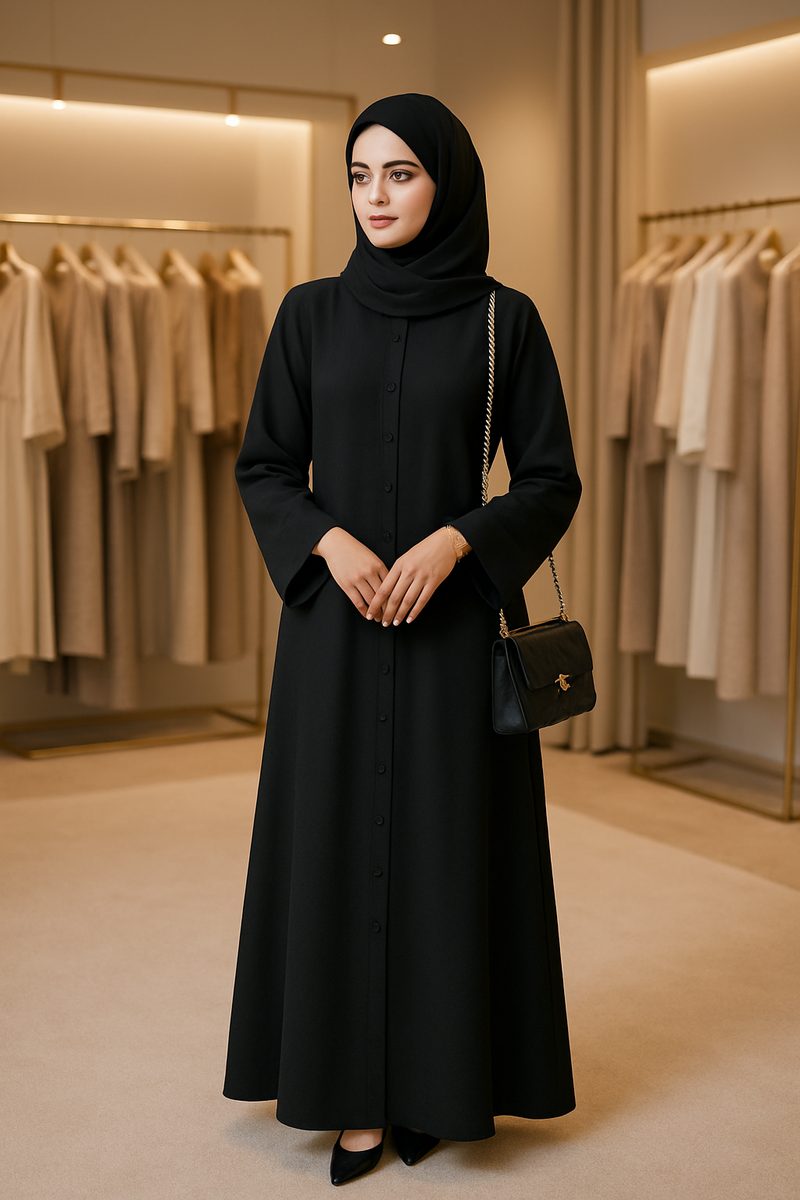 تنسيق عباية خليجية عصرية محتشمة