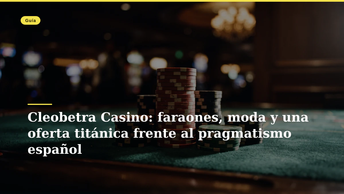 Cleobetra Casino: faraones, moda y una oferta titánica frente al pragmatismo español