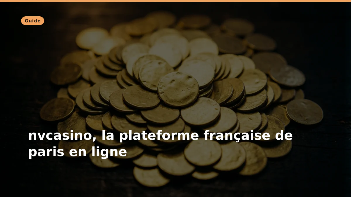 nvcasino, la plateforme française de paris en ligne