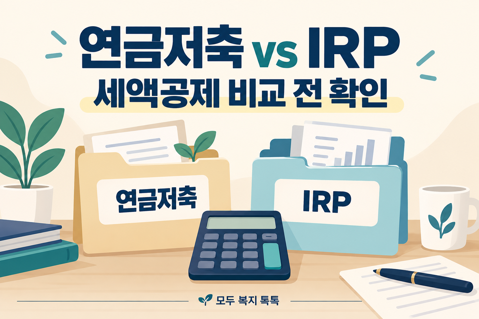 연금저축 vs IRP / 세액공제 비교 전 확인