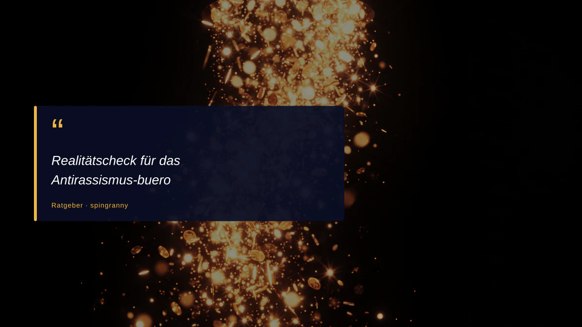 Realitätscheck für das Antirassismus-buero