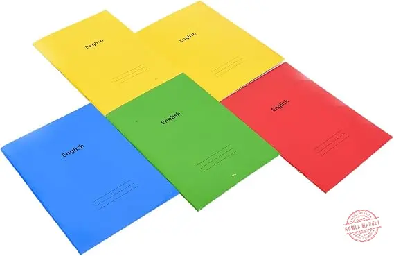 أربع كشاكيل إنجليزي 60 ورقة  تسطير مزدوج A5 