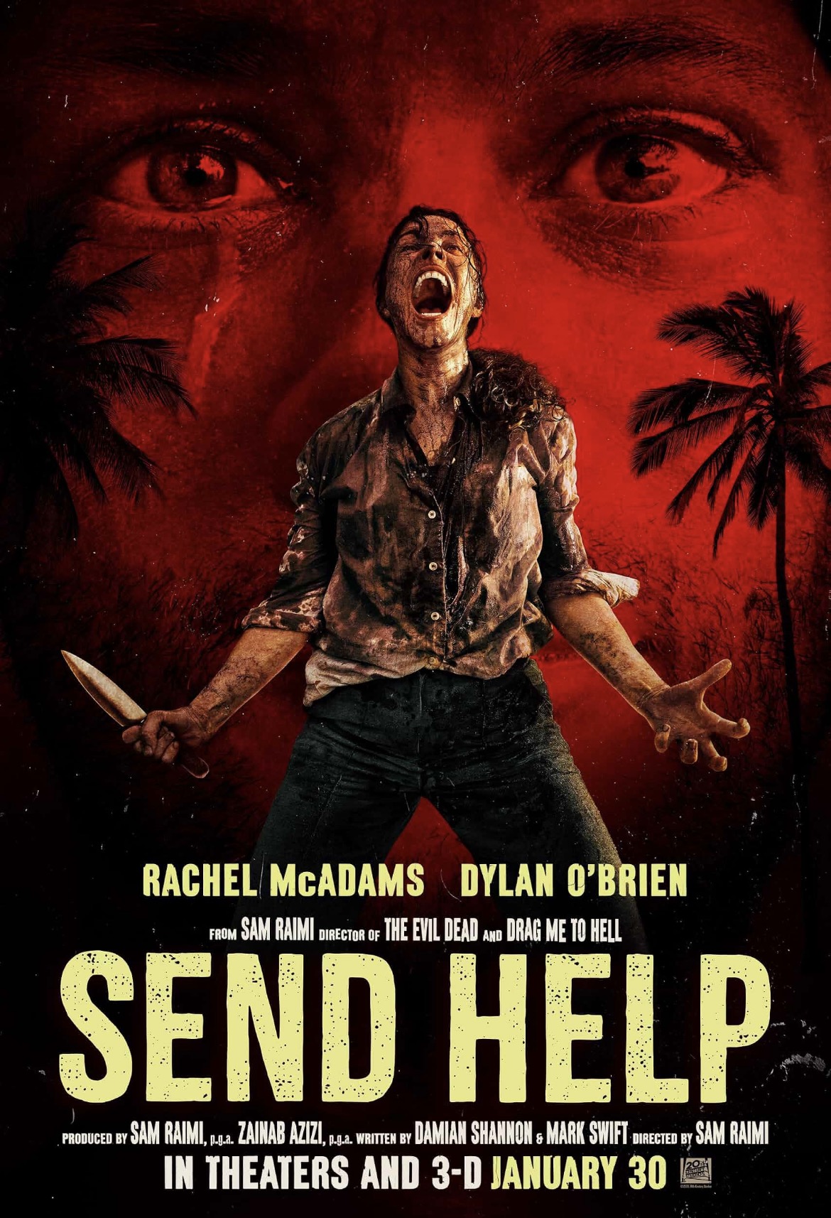 Poster of “Send Help” the 2026 Sam Raimi motion picture Poster of “Send Help” the 2026 Sam Raimi motion picture