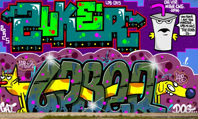 Graffiti artwork by LPBER