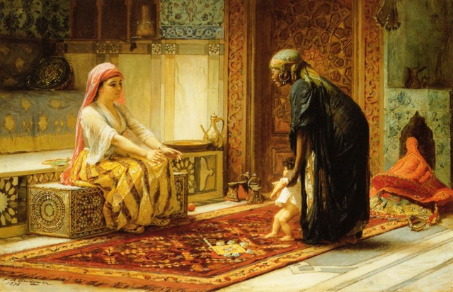 Frederick-Arthur-Bridgman-The-First-Steps
