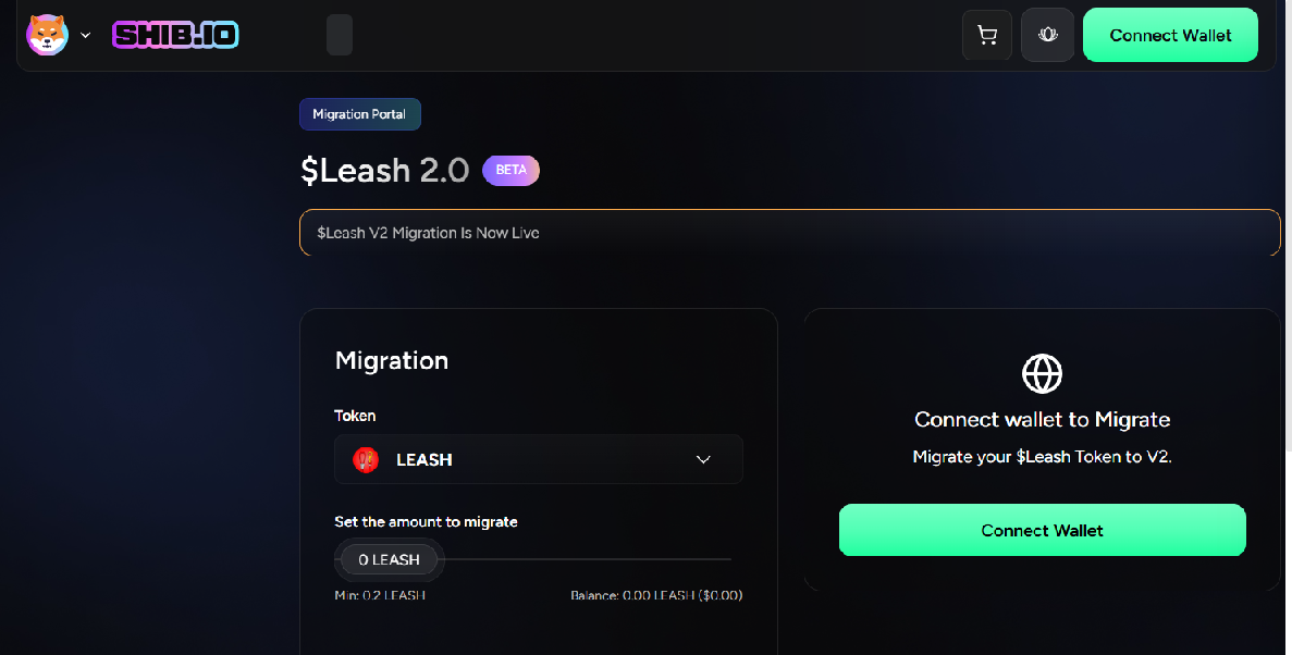 Screenshot of migrateleash.netlify.app