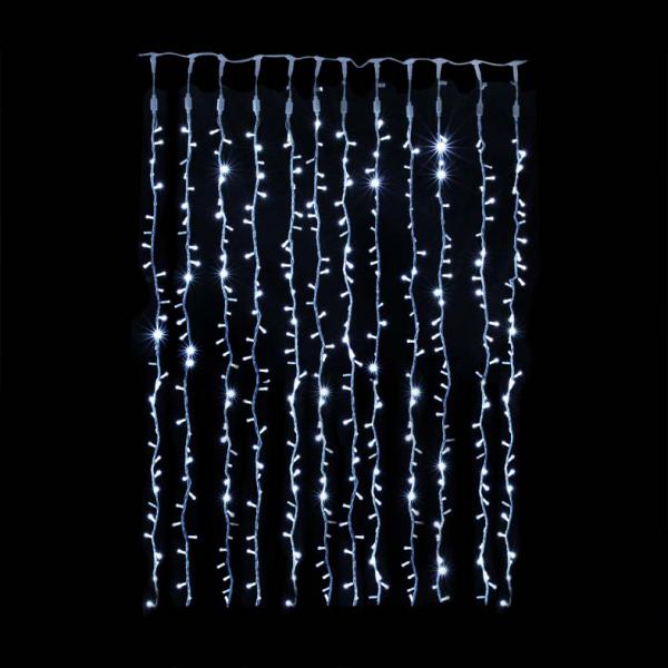 Master – Rideau Racc 2X3 M 600 LED bleu Pet 12 DESC.230 V