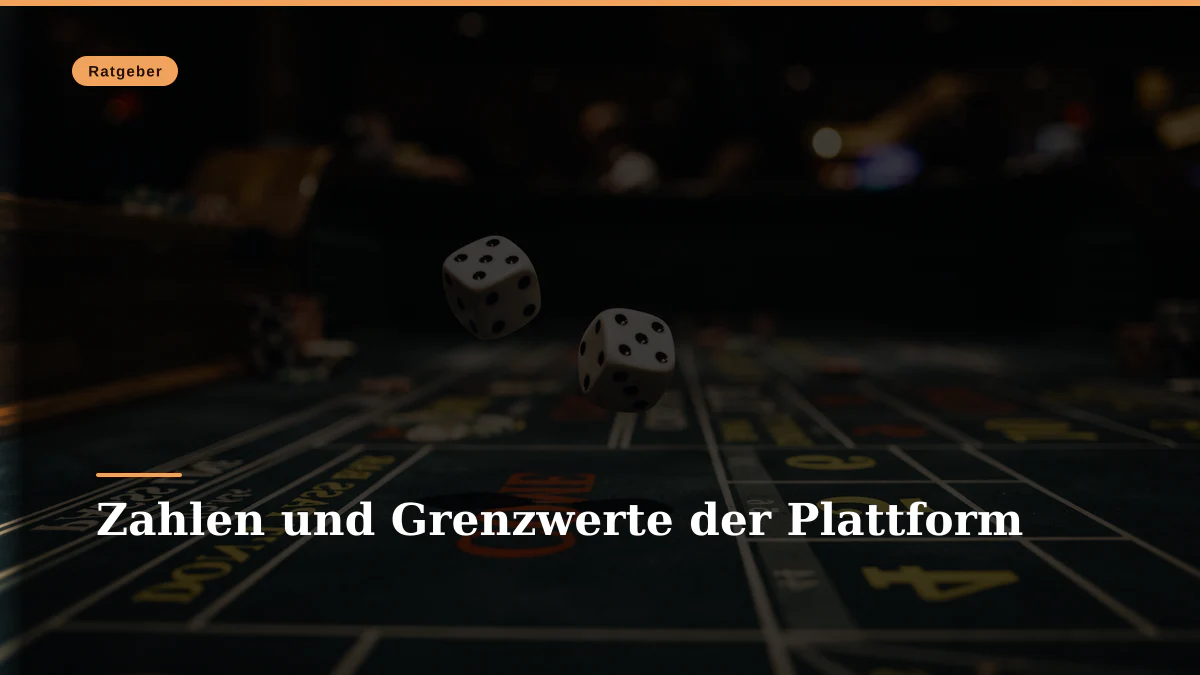 Zahlen und Grenzwerte der Plattform