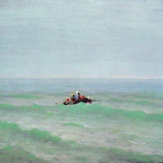 Лодка в море Крым До 1875