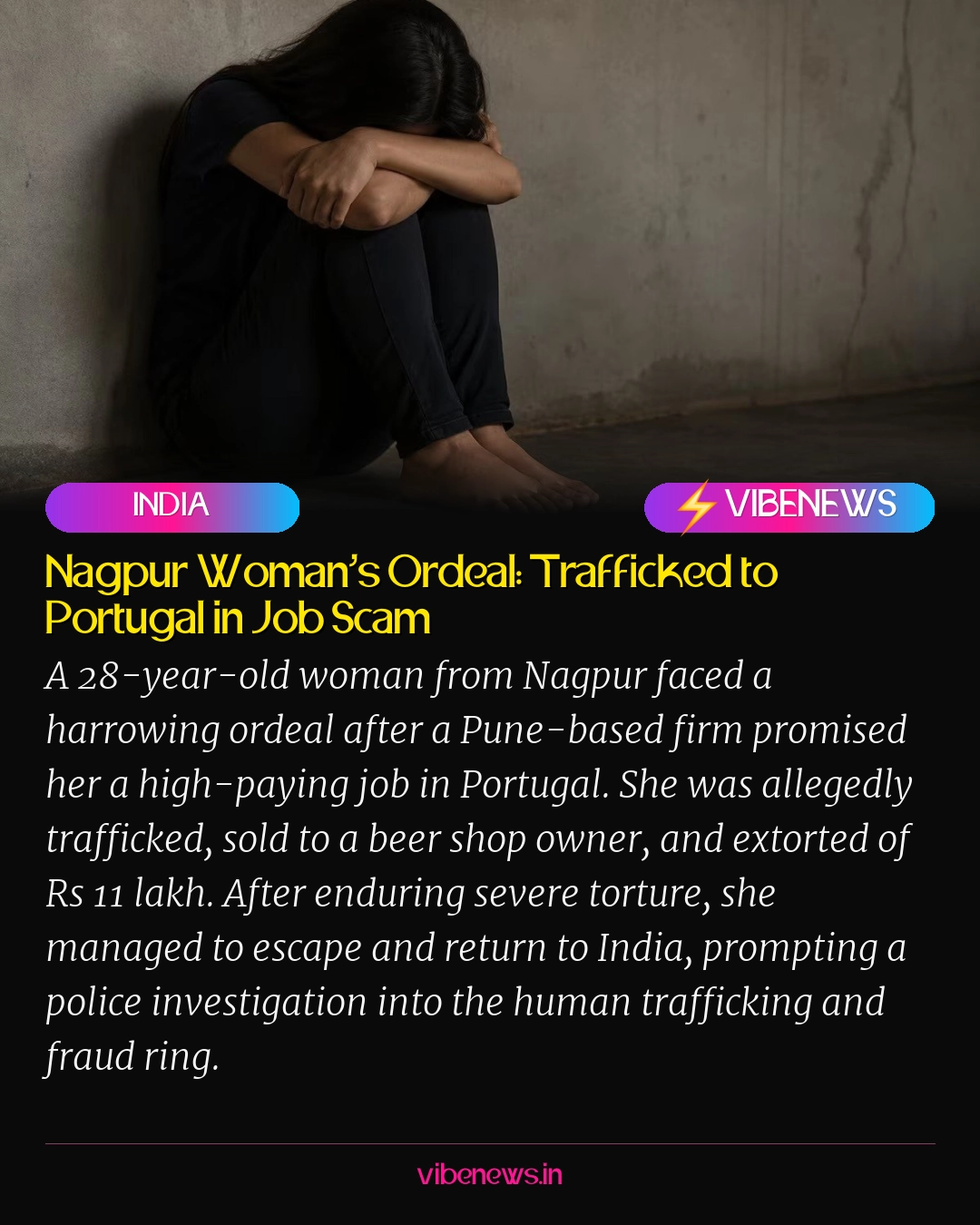 Nagpur Woman’s Ordeal: Trafficked to Portugal in Job Scam