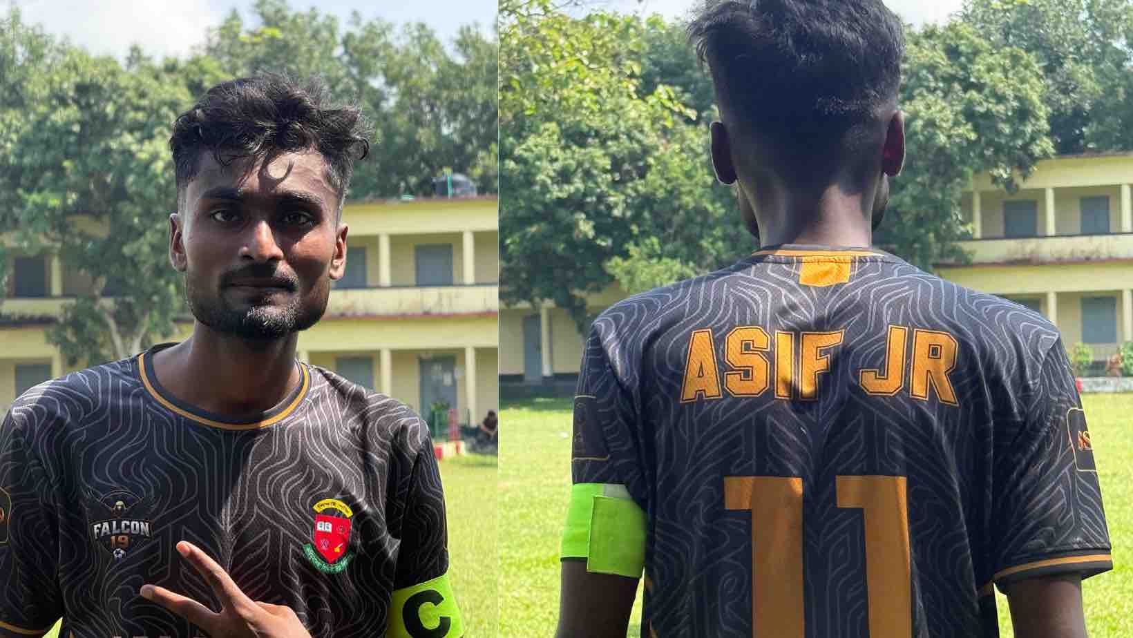 পেনাল্টি কিক থেকে গোল করে ফ্যালকন ১৯-কে বিজয়ের উল্লাসে মাতালেন আসিফ