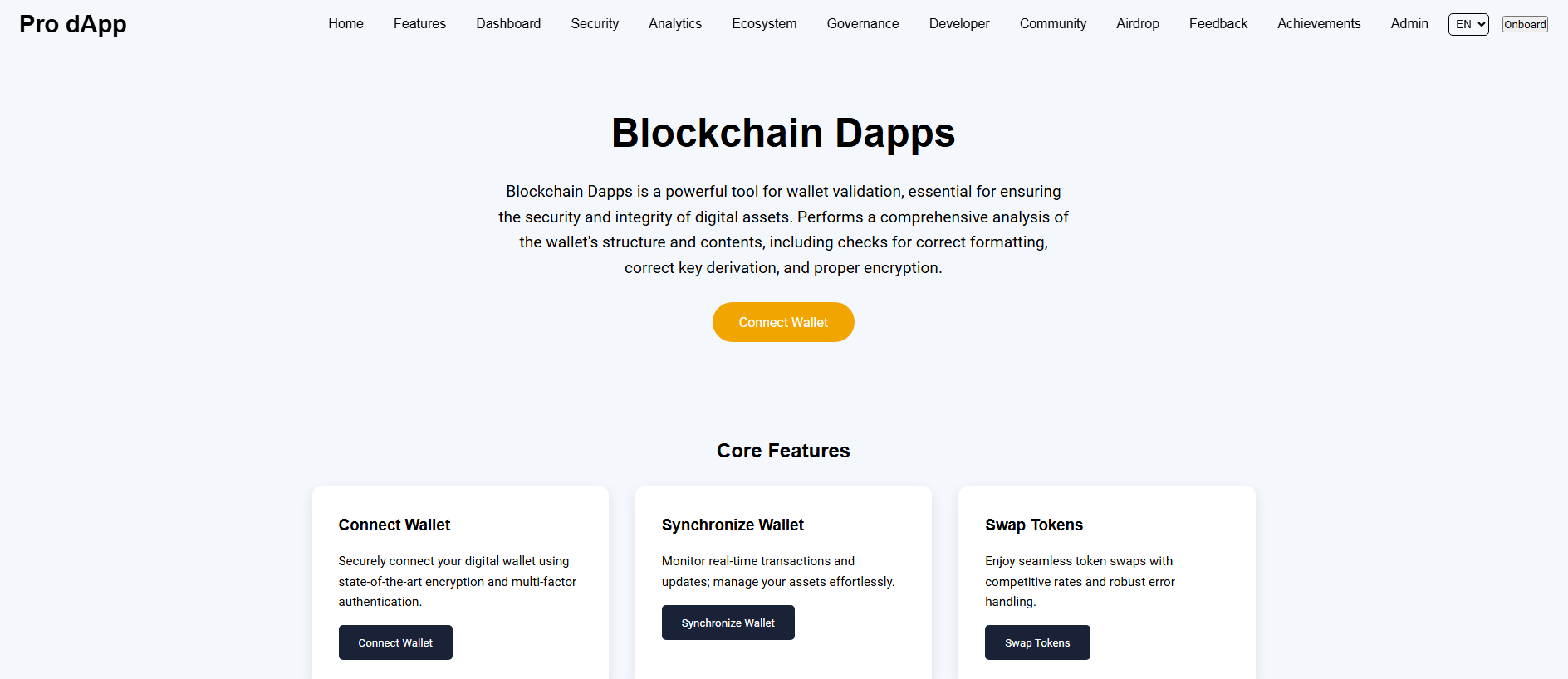 Forensic screenshot of dapps-mainnet.xyz showing the phishing page layout