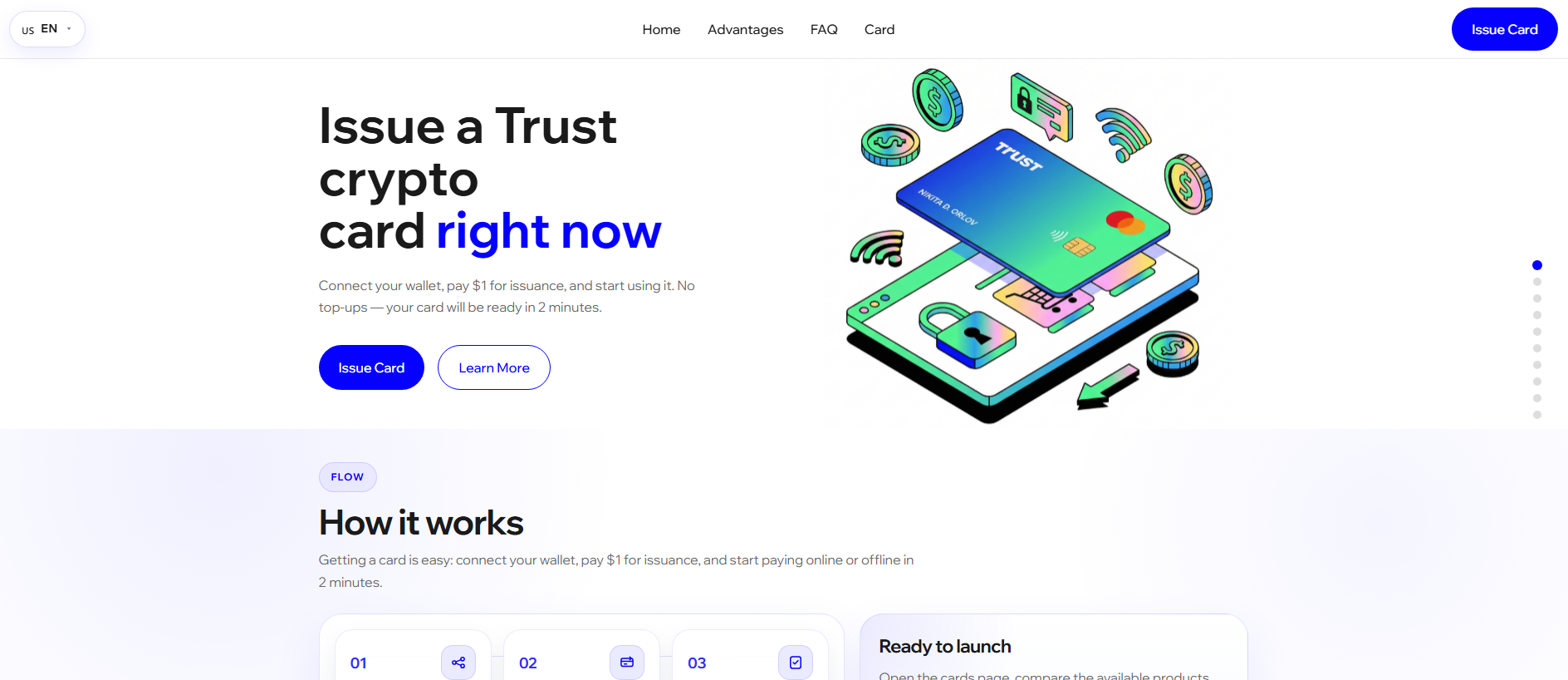 Forensic screenshot of trustcard.global showing the phishing page layout