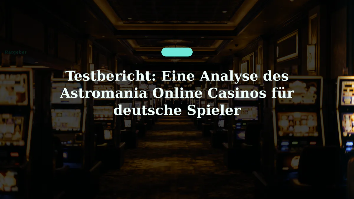 Testbericht: Eine Analyse des Astromania Online Casinos für deutsche Spieler