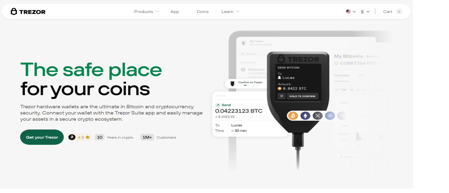 Stored capture of trezorkewallet.webflow.io