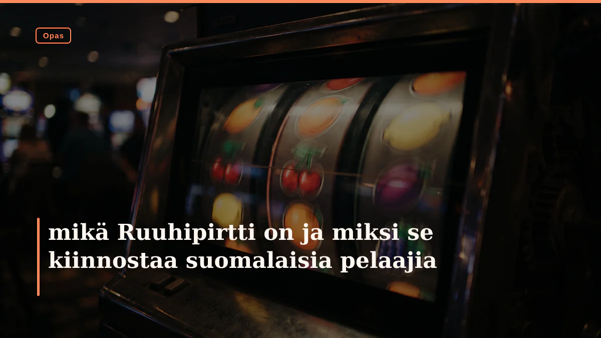 mikä Ruuhipirtti on ja miksi se kiinnostaa suomalaisia pelaajia