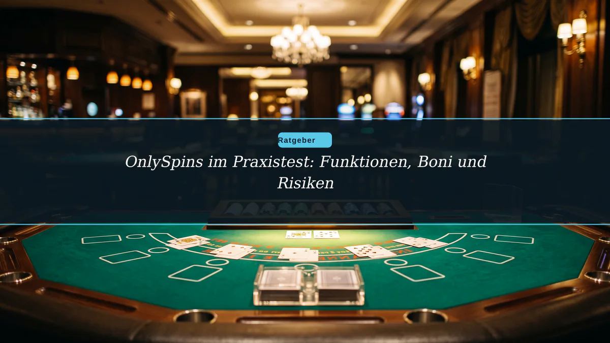 OnlySpins im Praxistest: Funktionen, Boni und Risiken