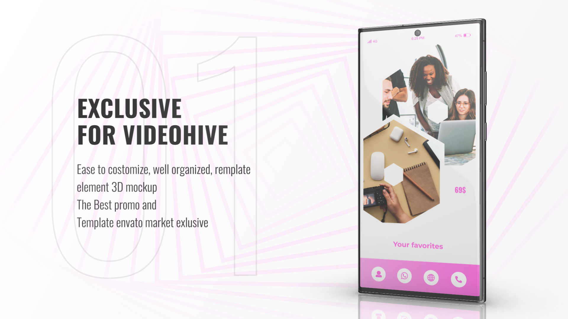 Clean Mobile Mockup Clean Mobile Mockup