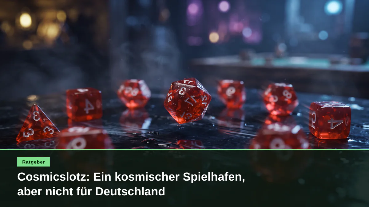 Cosmicslotz: Ein kosmischer Spielhafen, aber nicht für Deutschland