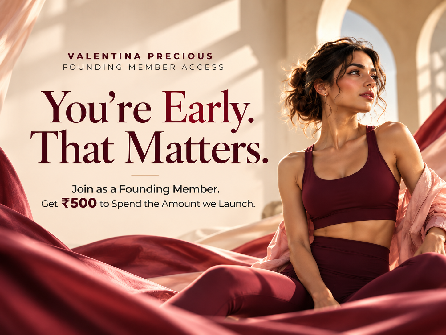 You're Early. That Matters. Join as a Founding Member.