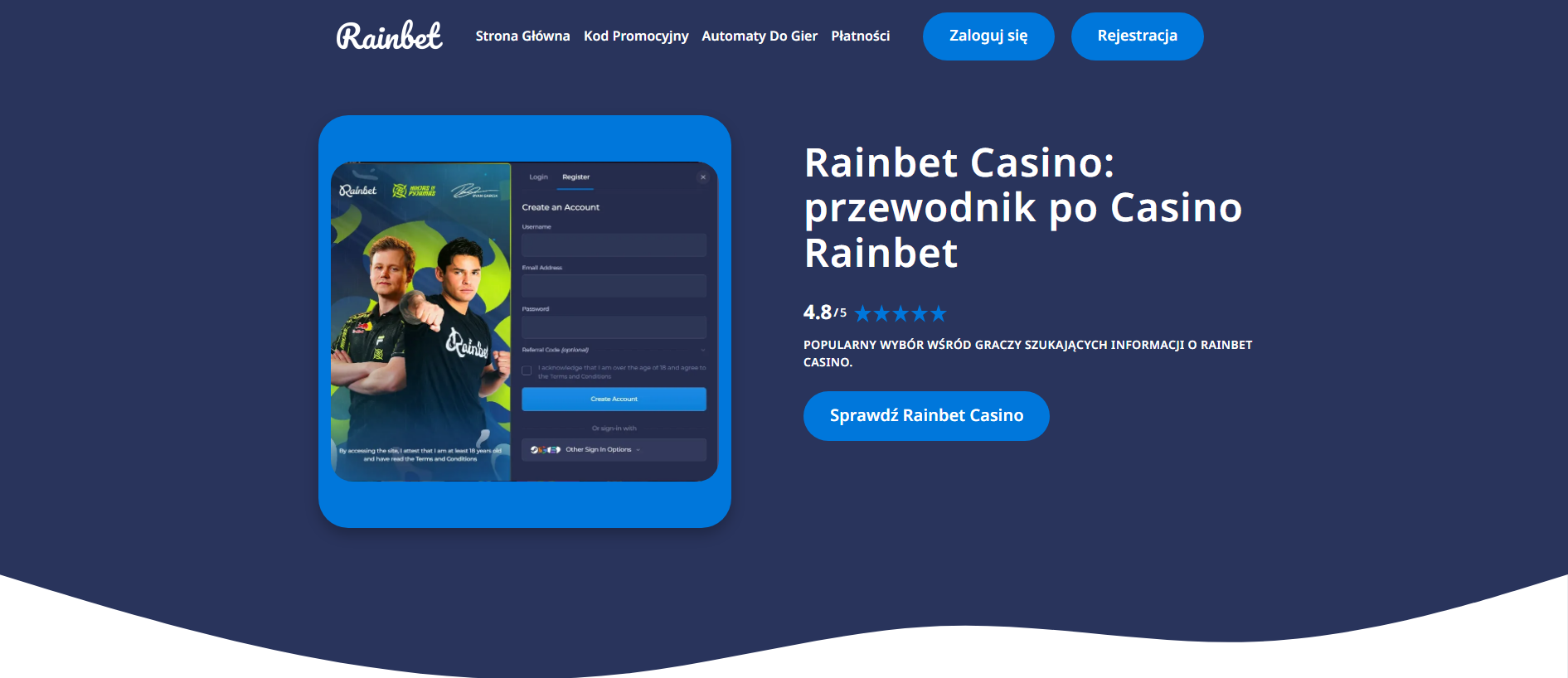 Stored capture of rainbetcazino.pl