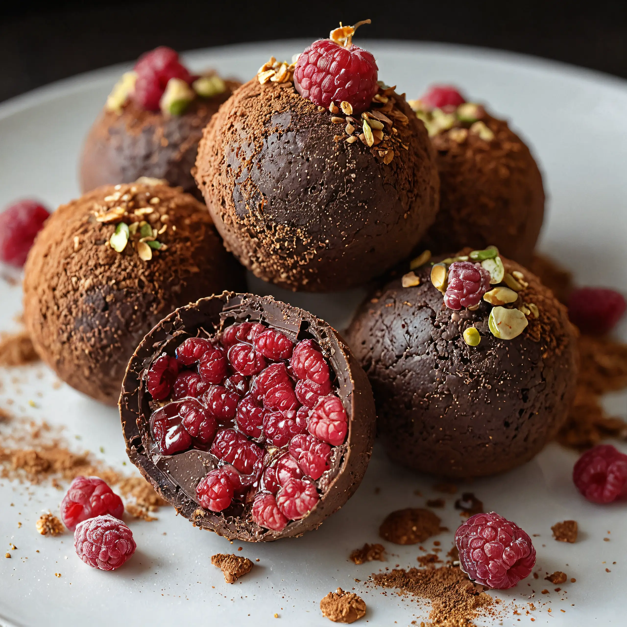 Dark Chocolate Raspberry Truffle Recipe