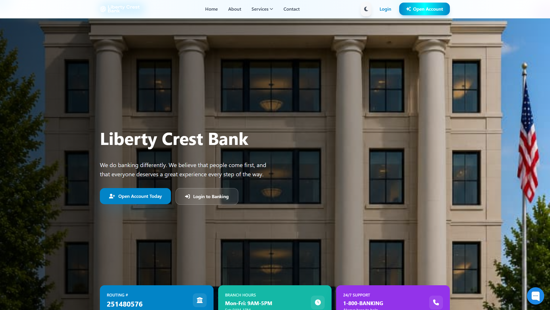 Primary capture · libertycrestbank.com