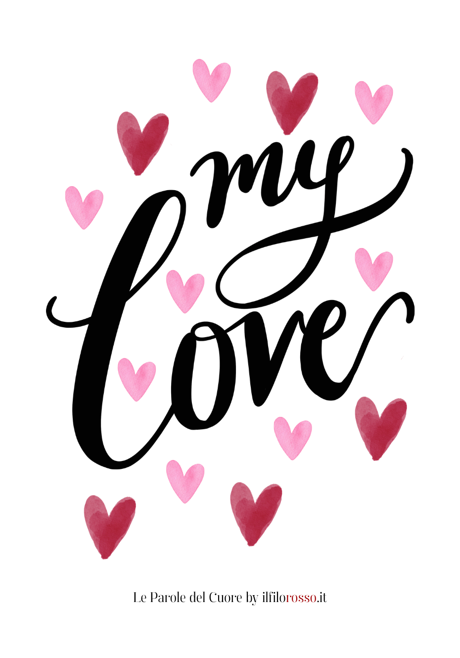 Retro mazzo Le Parole del Cuore