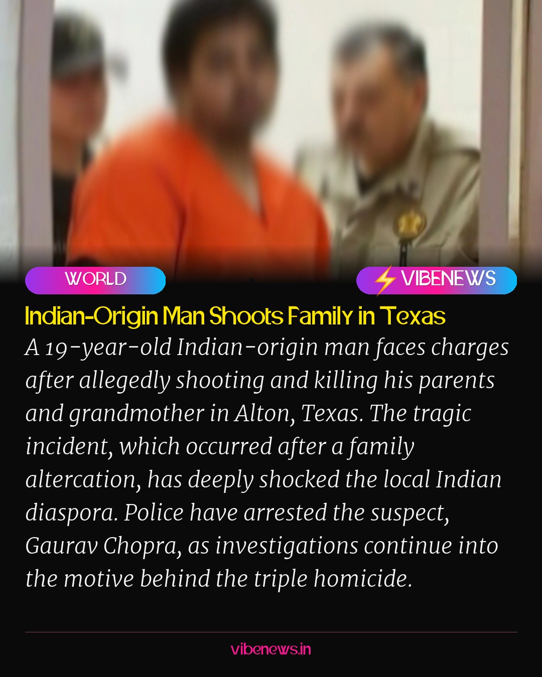 Indian-Origin Man Shoots Family in Texas