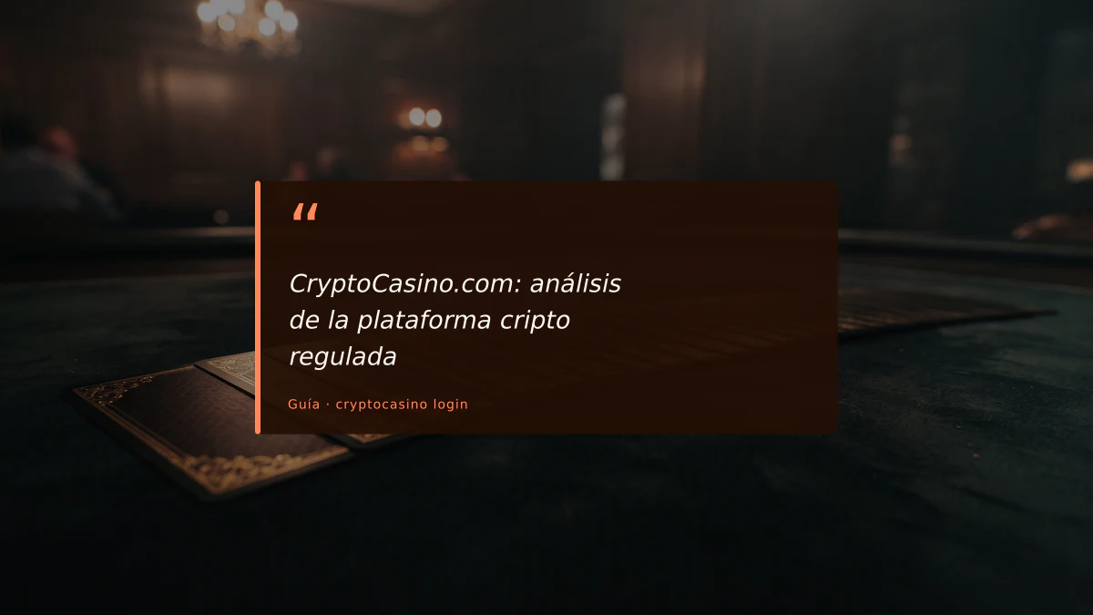 CryptoCasino.com: análisis de la plataforma cripto regulada