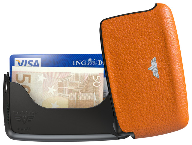 Card Case Open Orange Pebble Leather.jpg