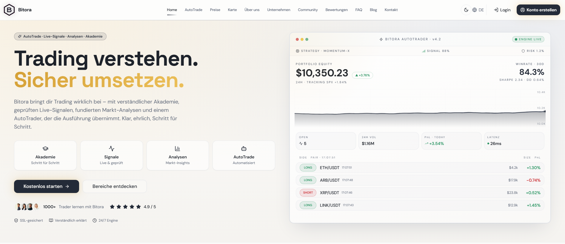 Screenshot of bitora.vip