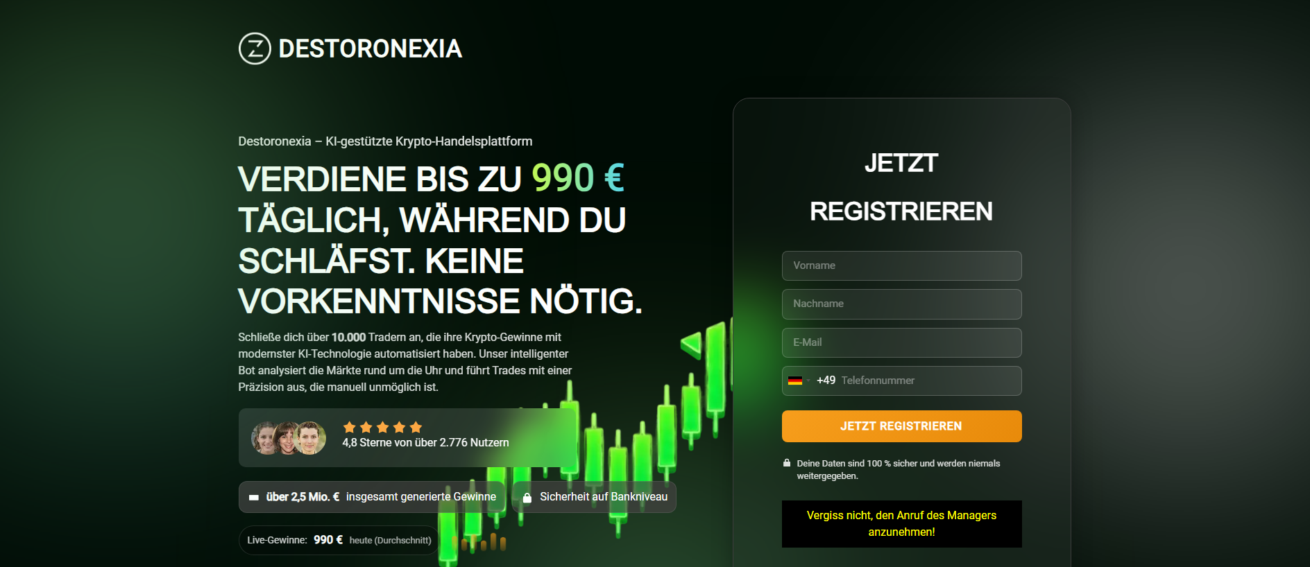 Сохранённый снимок destoronexiatrade.com