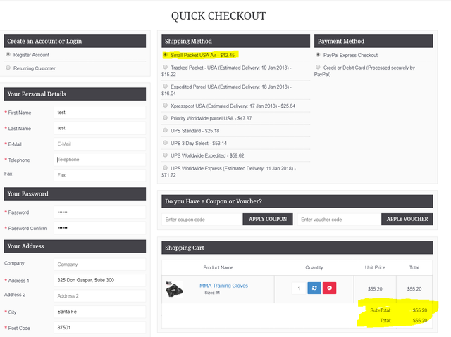 shipping not adding up