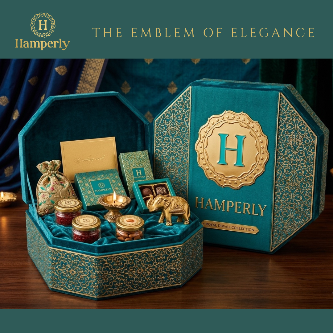 Essential Corporate Gift Box with Sweets, premium Deepavali corporate hamper Singapore